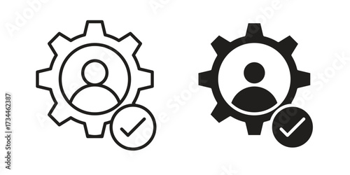 Expert icons simple vector set. logo sign symbol set
