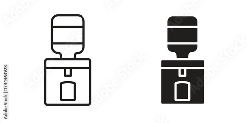 Dispenser icons simple vector set. logo sign symbol set