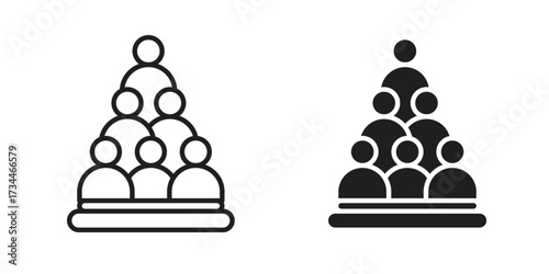 Committee icons simple vector set. logo sign symbol set