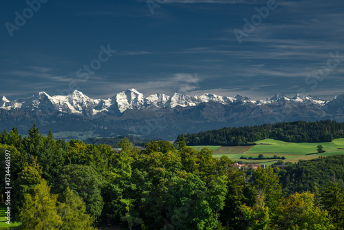 Capital of beautiful country in summer sunny days in Bern Switzerland