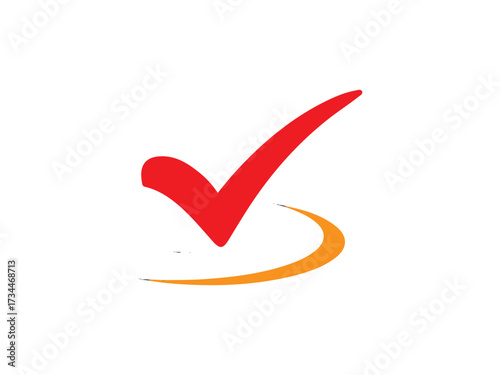 Tick mark icon and illustration design vector design 