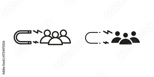Attraction icons simple vector set. logo sign symbol set