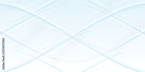 Abstract white wavy glowing lines on a blue background.vector eps10