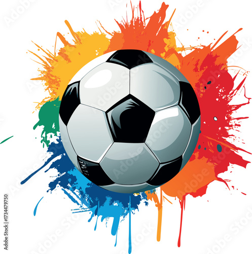 Flames engulf a soccer ball during an intense game of sport, illustrating the fiery competition with a bold design and symbol