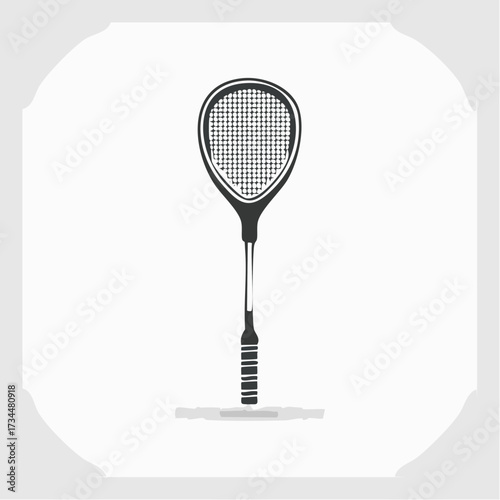 Classic badminton shuttlecock vector illustration, a symbolic flag representing the spirit of the game and athletic competition, ideal for sporting designs