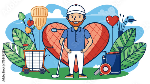 Picturesque Golf Course Landscape with Rolling Fairways
