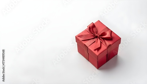 Gift box unwrapped for celebration studio setting product photography minimalist style