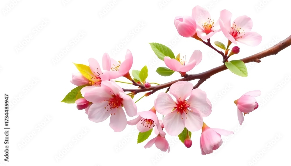 Obraz premium Cherry blossom blooms spring season nature photography bright background close-up floral beauty
