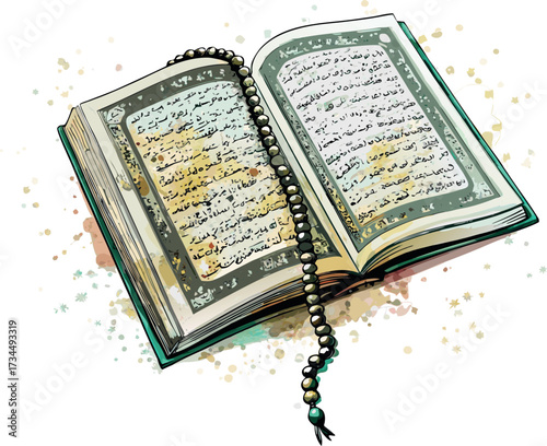 illustration of Holy Quran eps vector 