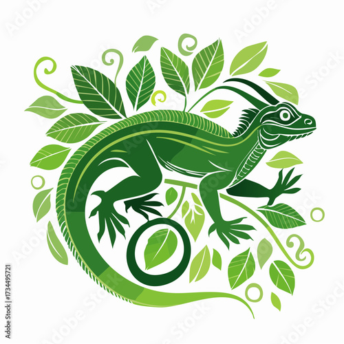 chameleon on a branch