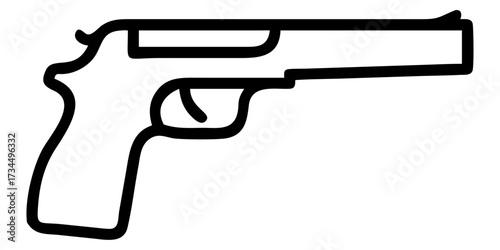 The image depicts a hand holding a common tool, such as a paint roller, a gas pump, or an isolated vector illustration of a hand with a pistol or handgun