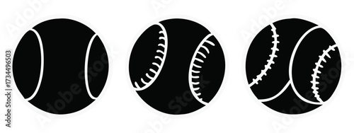 Vector illustration of a black and white abstract background with isolated baseball, basketball, and soccer balls for competition