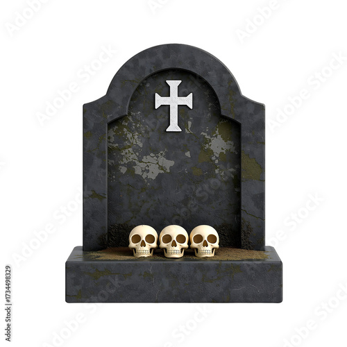 3D Element for Halloween Composition PSD Transparent Background