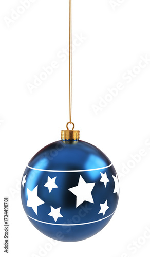 Christmas ball decorations holiday Christmas tree elegant shiny blue