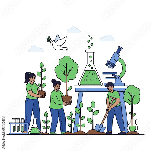 Nurturing Nature Growing Together for a Sustainable Future, Science and Peace Unite