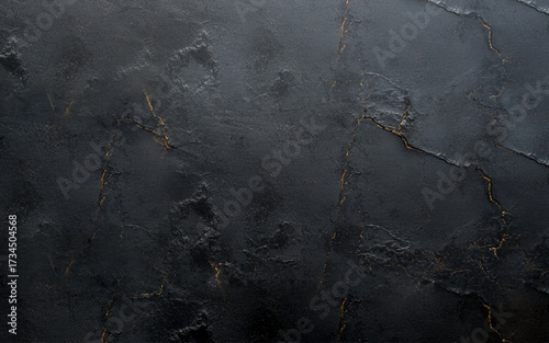Dark and golden crack effect textured concrete wall background