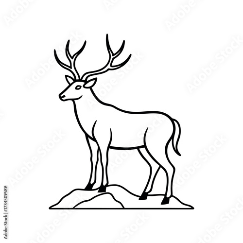 deer silhouette vector
