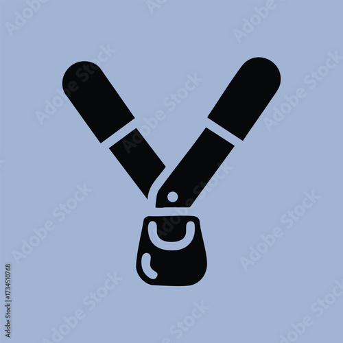 Close-up of a vaping device with two e-liquid cartridges and a mouthpiece on a light blue