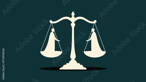 Elegant scales of justice representing legal balance and equality, perfect for law firms, attorneys, and social justice organizations seeking impactful visuals