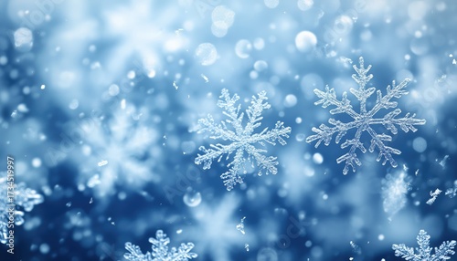 Beautiful Christmas Snowflakes Falling From The Sky: A Winter Wonderland Of Heavy Snowfall And Unique Snowflake Shapes