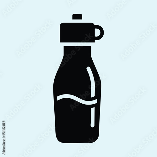 Stylish reusable water bottle with a screw-on lid and ergonomic design for hydration on the go