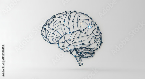 human head with brain