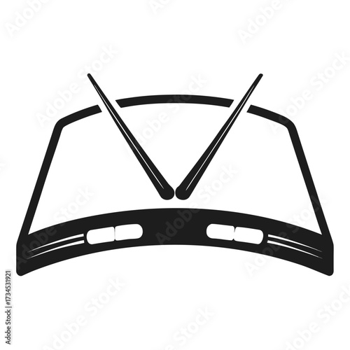Windshield Car Glass with Wipers