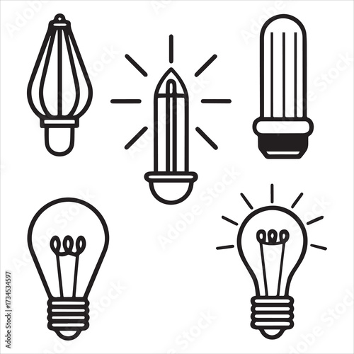 printer machine icon set vector