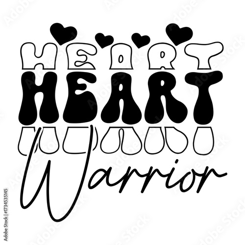 Heart Disease Awareness svg design