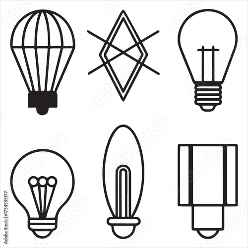 printer machine icon set vector