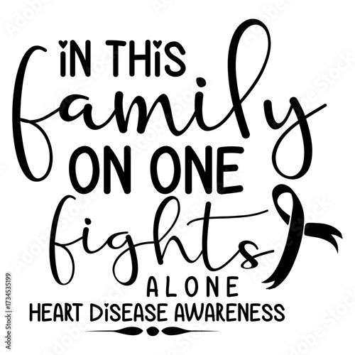 Heart Disease Awareness svg design