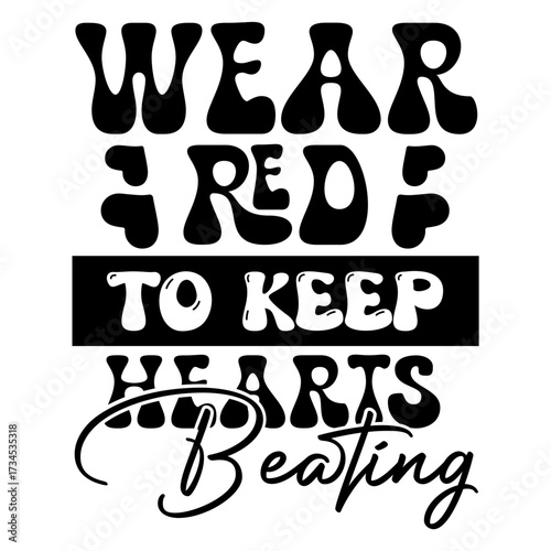 Heart Disease Awareness svg design