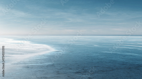 Fototapeta Naklejka Na Ścianę i Meble -  background of frozen sea and ice surface with space