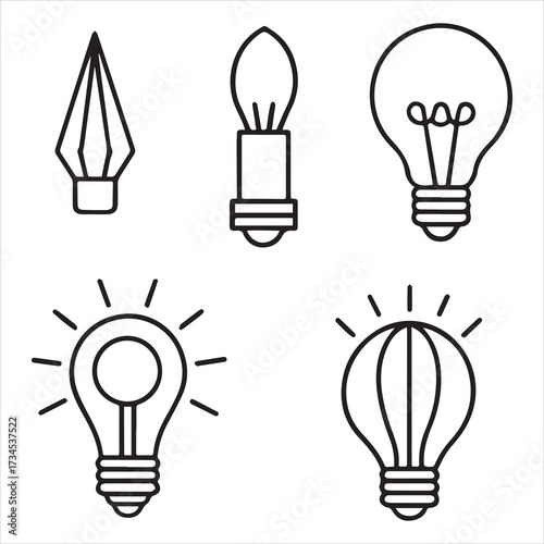printer machine icon set vector