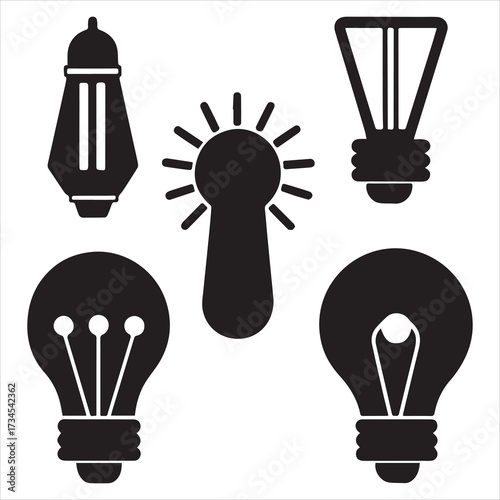 printer machine icon set vector