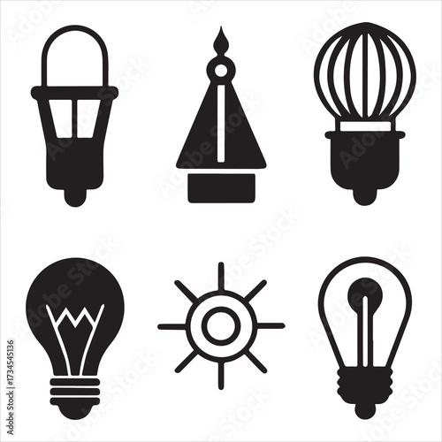 printer machine icon set vector