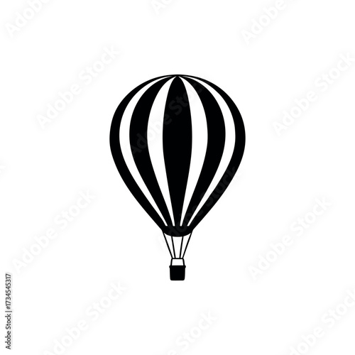 hot air balloon isolated