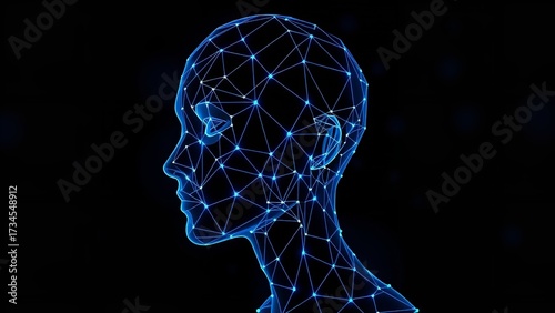 Side View X-Ray of Human Brain Showing Internal Structure