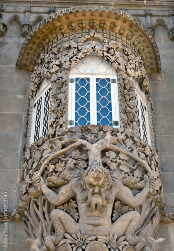 The National Palace of Pena or Castle of Pena Sintra Lisbon, Portugal	