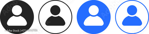 profile icon set. Person symbol. User login icons collection. profile avatar sign. Default social media profile symbols