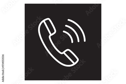Vector line icon related to phone talking. Perfect Line. Editable Stroke.