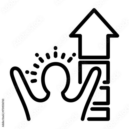 Self Improvement simple line icon