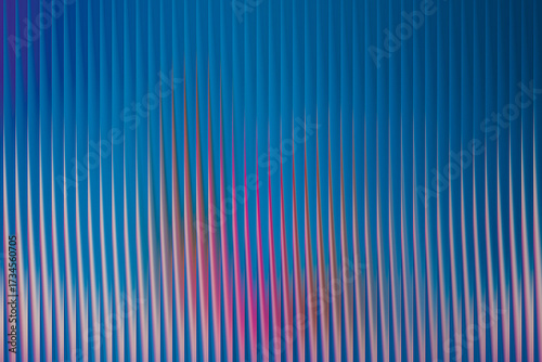 Illustration of abstract blue background with vertical lines and soft lighting effect