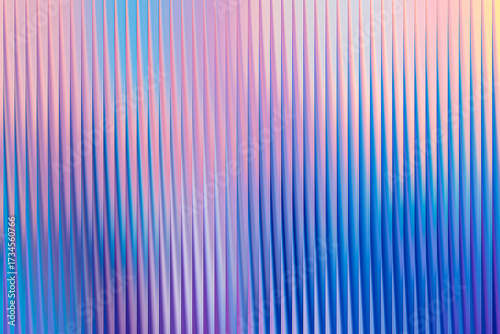 Illustration of abstract background with vertical lines and gradient of blue and pink color