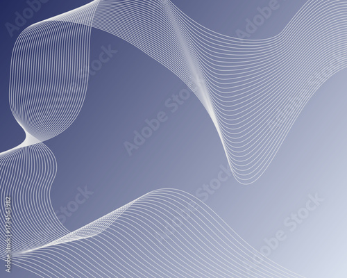 Abstract Wavy Line texture Background with Gradient Flow