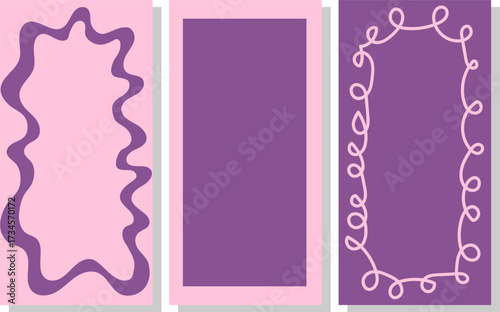 A set of flirty pink frames.