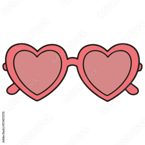 Heart sunglasses summer fashion love eyewear style accessory sun protection