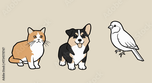 Charming Pet Trio