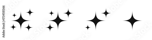 Sparkle star icon representing shine, cleanliness, and decoration, suitable for design elements, cleaning services, celebration graphics, user interfaces, and creative projects