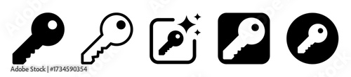 Secure key icon for login access and password protection graphics, key, lock, security, access